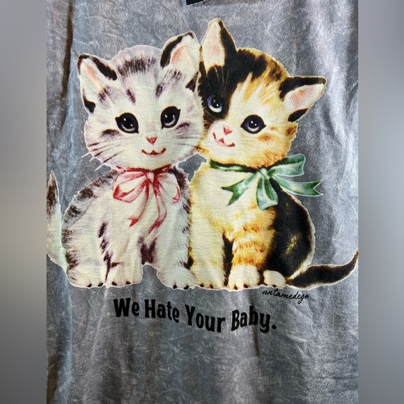 Untamedego Spencer’s Women’s Graphic TShirt- Light Gray- Size Small - Picture 4 of 6